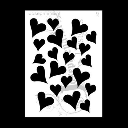 Picture of Hearts - stencil