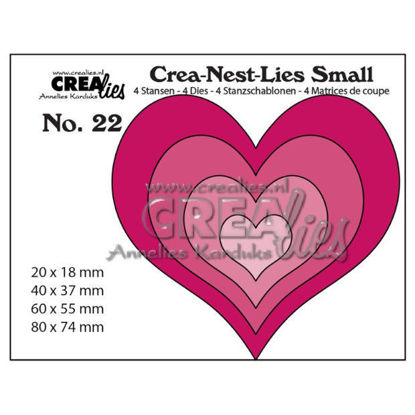 Picture of 4x Hearts - Crea-Nest-Lies Small dies - CNLS22