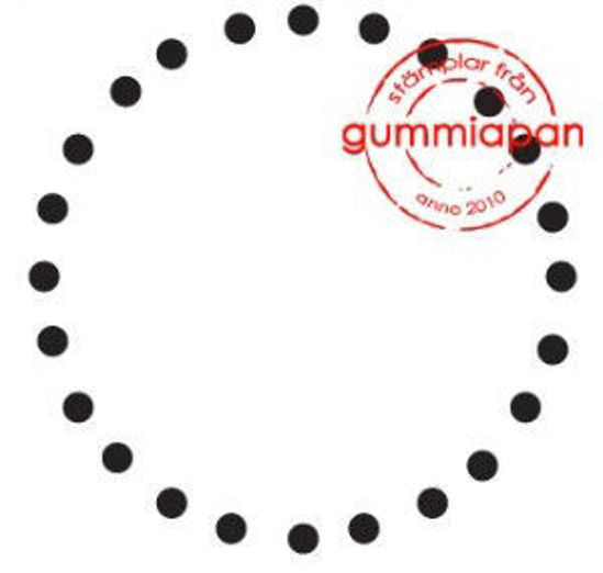 Afbeeldingen van Middelgrote gevlekte cirkel - stempel (normaal €1,50)