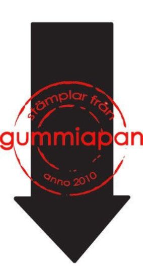 Afbeeldingen van Gevulde pijl - stempel (normaal €1,00)