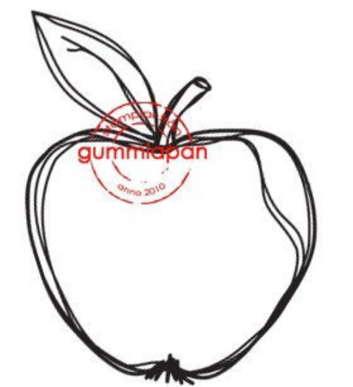 Picture of Kleine geschetste appel - stempel (normaal €1,50)