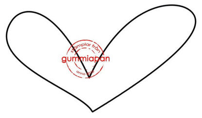 Afbeeldingen van Groot asymmetrisch hart - stempel
