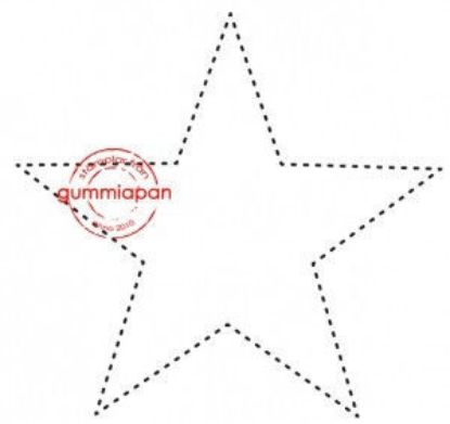 Picture of gestippelde ster - stempel (normaal €2,50)