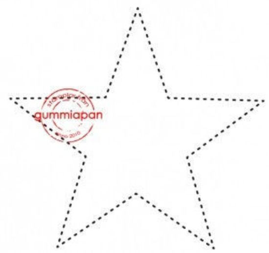 Picture of gestippelde ster - stempel (normaal €2,50)