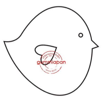 Afbeeldingen van Dikke vogels kijken naar Rechts- stempel (normaal €2,00)