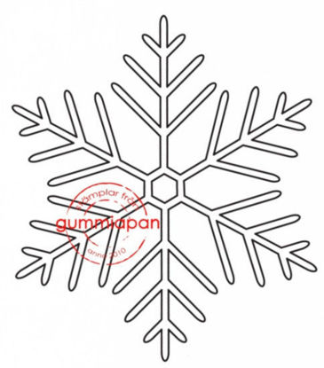Picture of Snowflake #L - stempel