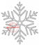 Picture of Snowflake #L - stempel