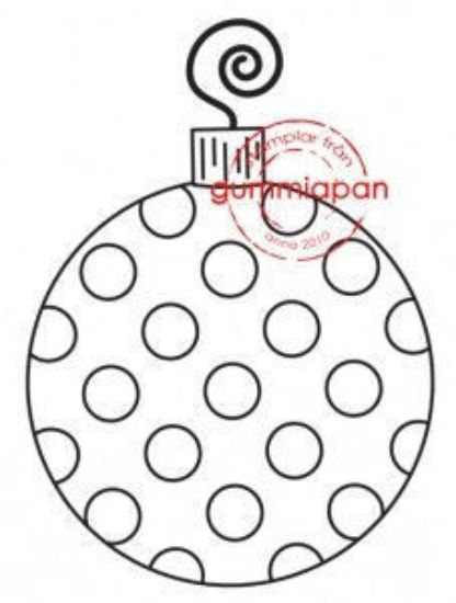 Picture of Kleine gestippelde kerstbal - stempel (normaal €1,50)