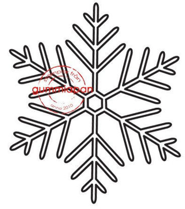 Picture of Snowflake #M - stempel