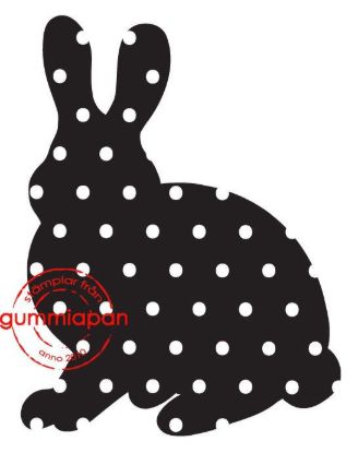 Afbeeldingen van Gestippeld konijn - stempel (normaal €2,50)