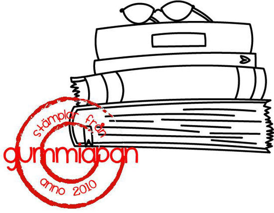 Picture of Pile of books - stempel