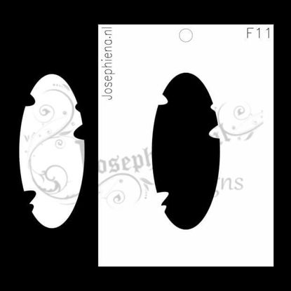 Versleten Ovaal - figuur-stencil van Josephiena`s Design