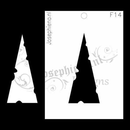 Versleten Driehoek - figuur-stencil van Josephiena`s Design