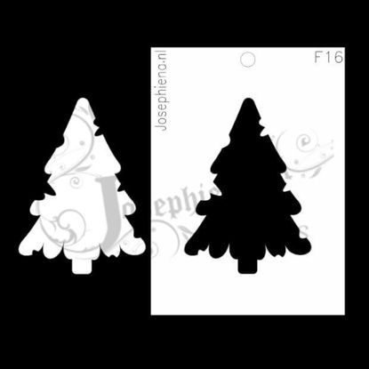Versleten Kerstboom - figuur-stencil van Josephiena`s Design