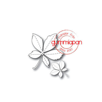 Afbeeldingen van Chestnut leaves - stansen