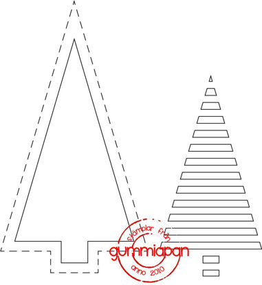 Picture of Graphic Christmas Tree - stansen