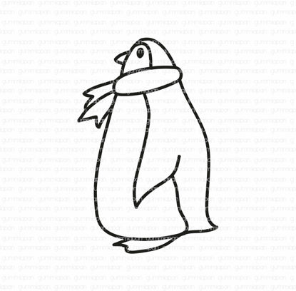 Penguin with a scarf