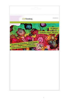 CraftEmotions Synthetisch papier - Yupo wit 10 vl A4 - FEB 200 gr