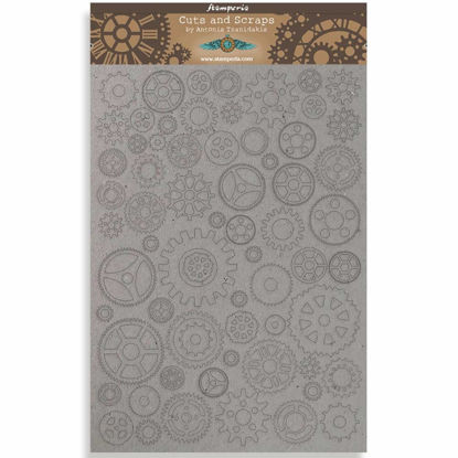 Stamperia Greyboard A4 Sir Vagabond Gears Small