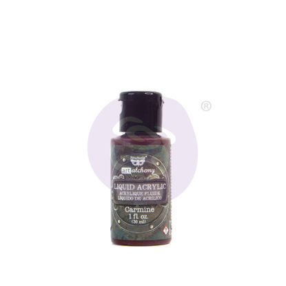 Finnabair Art Alchemy Liquid Acrylic Paint Carmine, 30 ml