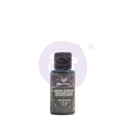 Finnabair Art Alchemy Liquid Acrylic Paint Emerald, 30 ml