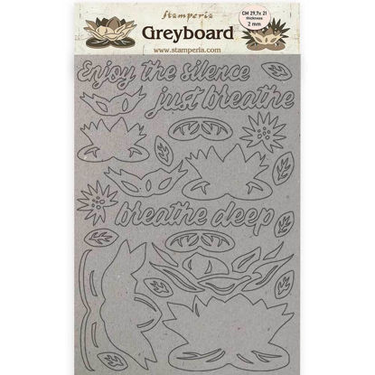 Stamperia Greyboard A4 Amazonia Waterl Lily