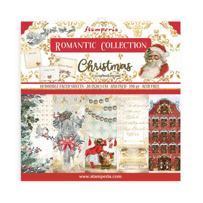 Stamperia Romantic Christmas 8x8 Inch Paper Pack