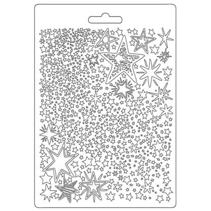 Stamperia Soft Mould A5 Christmas Patchwork Stars