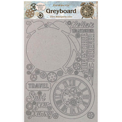 Stamperia Greyboard A4 Lady Vagabond Lifestyle Alarm Clock