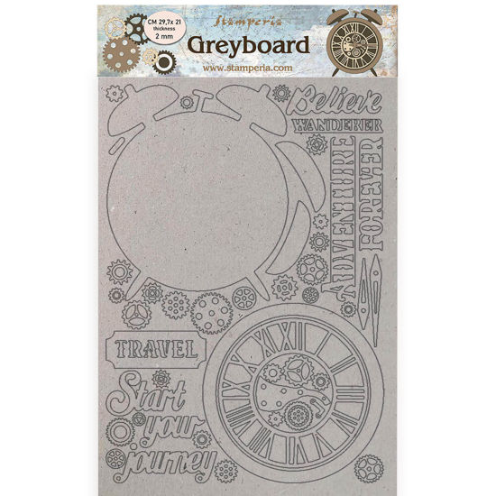 Stamperia Greyboard A4 Lady Vagabond Lifestyle Alarm Clock