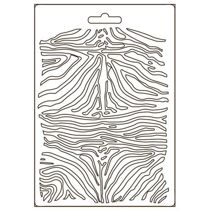 Stamperia Soft Mould A5 Savana Zebra Pattern