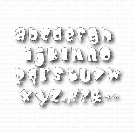 Miami alfabet - stansen - Gummiapan