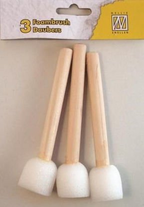 Nellie‘s Choice Dabber sponsstokjes 8cm - spons 2cm 3 ST