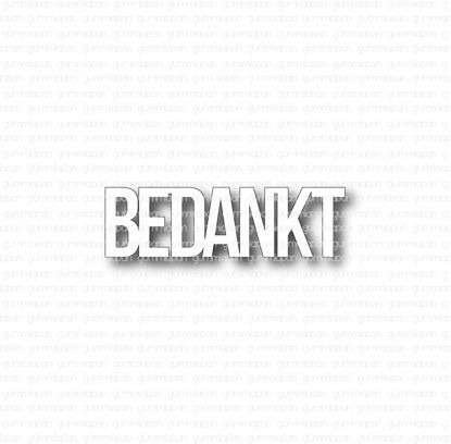 Bedankt - stansen - Gummiapan