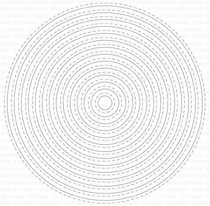 Circle Nesting Dies met aan de buitenkant steken - stans - Gummiapan