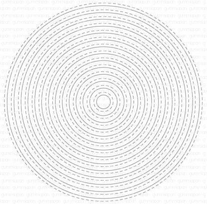 Circle Nesting Dies met aan de buitenkant steken - stans - Gummiapan