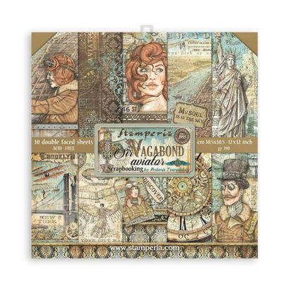 Stamperia Sir Vagabond Aviator 12x12 Inch