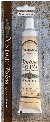 Stamperia Vintage Patina 50ml Turquoise