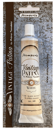 Stamperia Vintage Patina 50ml White