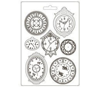 Stamperia Soft Mould A4 Garden of Promises Clocks