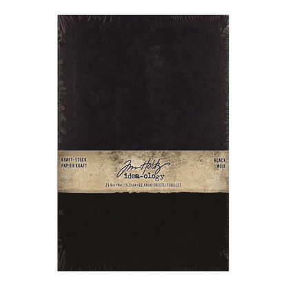 Kraft-Stock Stack Black - Idea-ology Tim Holtz