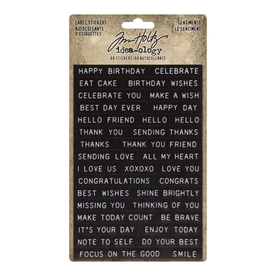 Label Stickers Sentiments - Idea-ology Tim Holtz