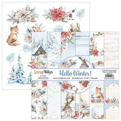 Scrapboys 8x8 inch Paper Pad - Hello Winter