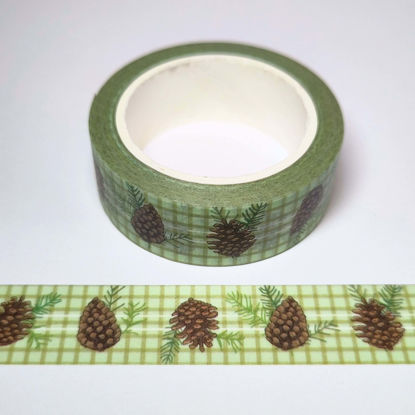 Gummiapans Washi tape- Dennenappels