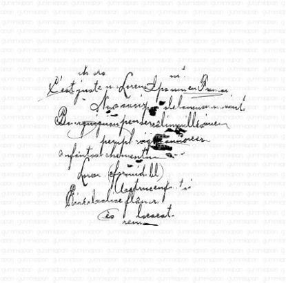 Gescheurde notities - stempel - Gummiapan