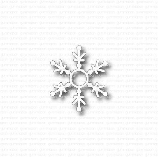 Sneeuwvlok met cirkel - stans - Gummiapan