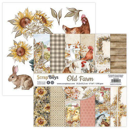 Scrapboys 6 x 6 inch Paper Pad - Old Farm