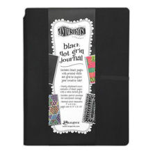 Dylusions Black Dot Grid Journal Large