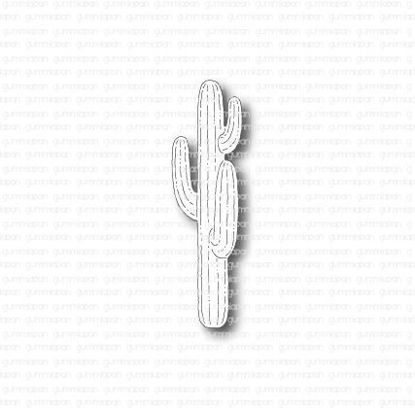 Gummiapan "Kleine Cactus" stans - gedetailleerd ontwerp voor knutselprojecten.