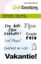 CraftEmotions clearstamps 6x7cm - Tekst Vakantie NL